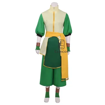 Anime Avatar The Last Airbender Toph Bei Fong Cosplay Costum Halloween Femei Costume Uniforme Set Complet