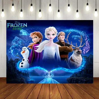 Disney Frozen Princess Party Fundaluri Anna Elsa Zona Foto Decor Copii Fata De Fericit Ziua De Naștere Petrecere A Sărbători Evenimentul Fundal