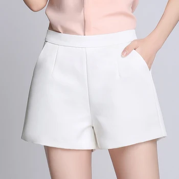 2022 Noi De Vara Femei Stil Coreean De Înaltă Talie Pantaloni Scurți Largi Birou Doamnă Moda Solid Largi Picior Pantaloni Scurți Spodenki Damskie Mujer Y01