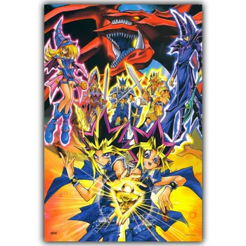 Yu-Gi-Oh Yu Gi Oh YuGiOh Slifer Dragonul Ceresc Clasic Anime Arta De Perete Imagini Pentru Living, Dormitor Decor De Mătase De Imprimare Poster