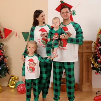 De crăciun, Familia Potrivire Set de Pijama Mamă-Fiică, Tată de copii pentru Copii Pijamale pentru Mami și îmbrăcăminte de noapte de Haine