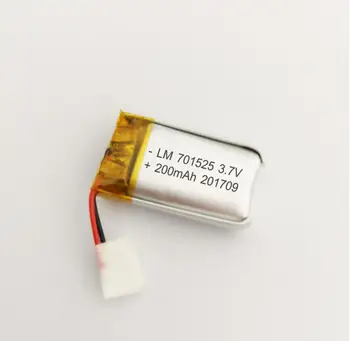 2/5/10buc 3.7 V 200mAh 701525 Litiu Ion Polimer Baterie 2.0 mm Conector JST