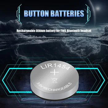 5PCS LIR1454 CP1454 A3 CR1454 Baterie Reîncărcabilă litiu 3.7 V Pentru setul cu Cască Bluetooth Brățară
