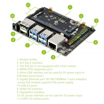 Pentru Jetson Nano 4GB Developer Kit Mici AI Calculator Inteligenta Artificiala Dezvoltarea Bord Cu Racire Ventilator Plug SUA 5