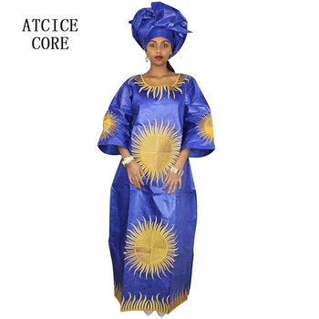 Bumbac 2018 africane rochii pentru femei dashiki africane bazin riche broderie design de moda de îmbrăcăminte dressLA116#