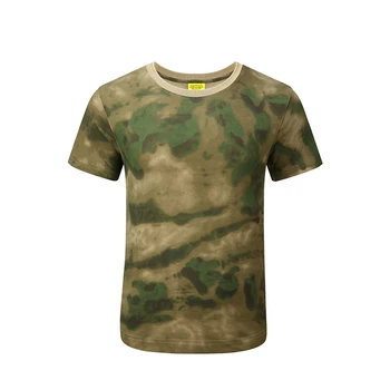 Maneci scurte Barbati de Luptă T-Shirt Militar Armata Tricou de Exterior Camuflaj Tactice Tricou