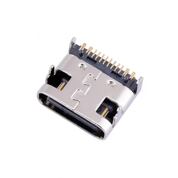 5A 20V USB 3.1 16 pini de Tip C DIP Margine Plat Micro USB Conectori de sex Feminin Port Jack Coada Priza Electrică Terminale