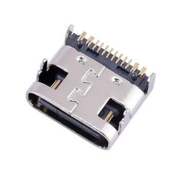 5A 20V USB 3.1 16 pini de Tip C DIP Margine Plat Micro USB Conectori de sex Feminin Port Jack Coada Priza Electrică Terminale 3