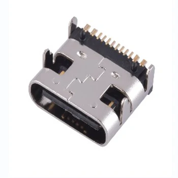 5A 20V USB 3.1 16 pini de Tip C DIP Margine Plat Micro USB Conectori de sex Feminin Port Jack Coada Priza Electrică Terminale 5