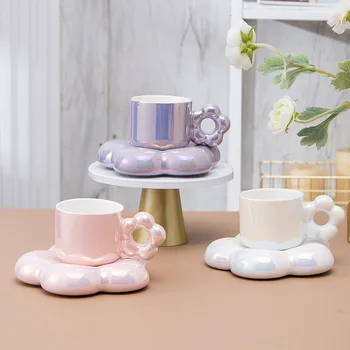 Ceramica cești de cafea și rafinat cani si farfurii set de fete de mare valoare cherry blossom cupe sunt de lux și de lux.