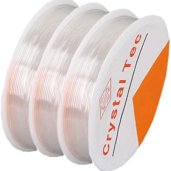 10Roll Transparent Coarda Elastica Rotunde de Cristal Linie Cordon de Cauciuc pentru a Face Bijuterii de Aprovizionare ștrasuri din Mărgele Brățară Colier de Sârmă Fir