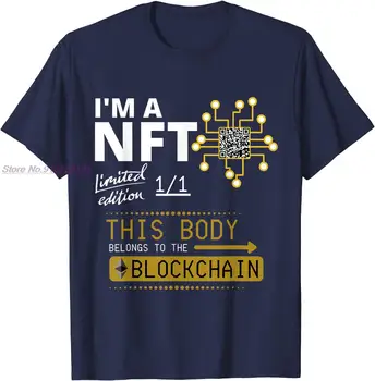 Sunt un NFT ediție limitată crypto corpul blockchain T-Shirt
