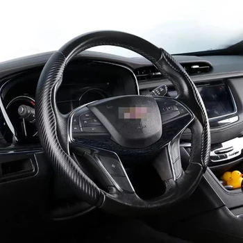 Masina Universal Capac Volan Subtire de Fibra de Carbon din Piele Piele Pentru VW, Audi, Mercedes-Benz, BMW, Buick-ul Kia, Mazda 0