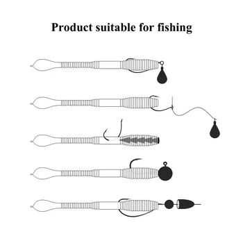 NEPTUNE SPEAR 12buc 10.5 cm Momeli de Pescuit 2022 Artificiale din Silicon Moale de Plastic Păstrăv Momeala Bunuri, Pentru Pescuit Mare Swimbait Aborda 4