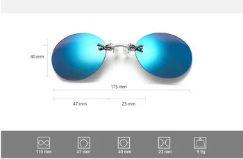 AIMISUV Rotund fără ramă de ochelari de Soare Barbati Matrix Morpheus Bărbați Clasic Clemă de Nas Ochelari Mini Fara rama de Design de Brand UV400 Ochelari 5