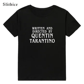 Slithice Moda Quentin Tarantino Sexy tricouri Topuri pentru Femei maneci scurte din Bumbac Hipster Tumblr Vara Femei T-shirt, tricouri