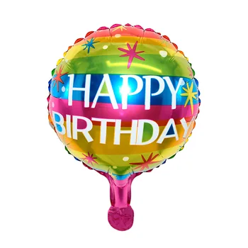 2pcs10 Inch Rotund spaniolă Fericit Ziua de nastere Folie de Aluminiu Balon Petrecere de Nunta Gen Dezvăluind Decor și locul de Desfășurare Consumabile