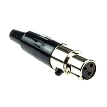 TA3FX Mini-XLR 3 Pini IN LINIE Linia de sex Feminin Muntele Mini XLR JACK Conector Adaptor pentru MICROFON cablu
