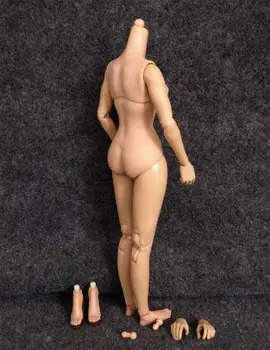 1/6 de sex Feminin de Bronzat Pielea Figura Model de Corp W/Inlocuit Picioarele și Mâinile Jucărie Pentru 12