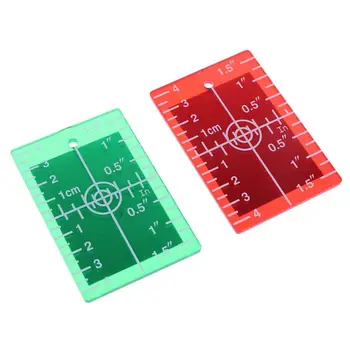 1 Pc-Țintă cu Laser Card-Placa Pentru Verde și Roșu cu Laser la Nivel de Placă-Țintă inch/cm