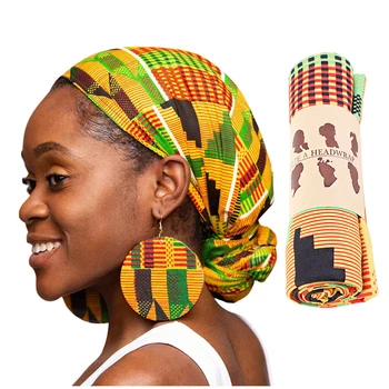 2021 Nou Africane Headtie de Imprimare de Moda Femei pe Cap Turban Văl Musulman Capota Moale Strecth Africa de Îmbrăcăminte Hijab Pentru Femei 0