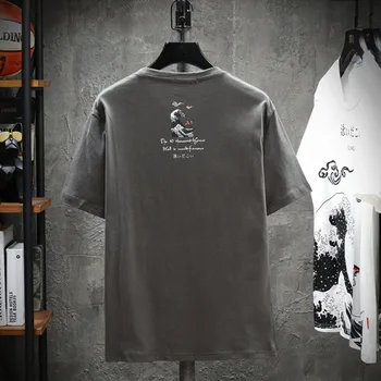 De vânzare la cald Harajuku stil Chinezesc carasi de imprimare pentru bărbați tricou Unisex Noutate All-meci haine Pulover tricouri Creative de top