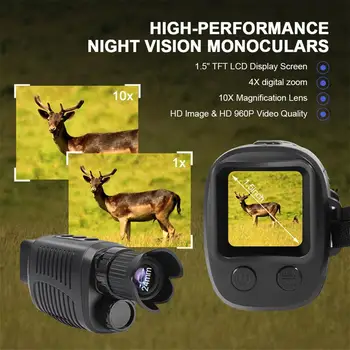 R7 Digital de Noapte Viziune Ochelari de protecție Dispozitiv de Exterior Full Hd cu Infrarosu Monocular Pentru Pusca de Vanatoare Camping Călătorie visao noturna para