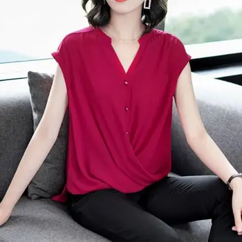 Femei Topuri Si Bluze Solid Nouă Primăvară Feminin Bluza Șifon M-4XL Office Camasa Blusas Mujer De