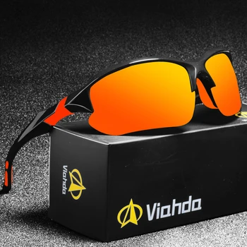 VIAHDA NOU Design de Brand Polarizat ochelari de Soare Barbati de Conducere Nuante de sex Masculin Ochelari de Soare Pentru Barbati Oglindă UV400 Ochelari de cal 2
