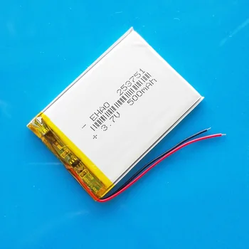 En-gros de 10 buc model 253751 3.7 V 500mAh lipo baterie reîncărcabilă litiu polimer pentru MP3 GPS cască camera ceas inteligent