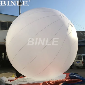 6m 20ft eveniment expozițional decor gonflabilă uriașă sferă balon mare alb minge cu lumina led-uri colorate pentru vânzare