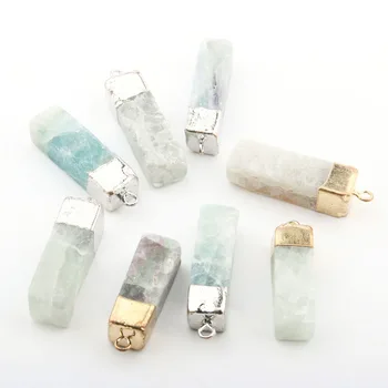 Piatra naturala Pandantive Rafinat accesorii de Cristal pilon DIY pentru Colier sau Bijuterii de Luare Size40*12mm