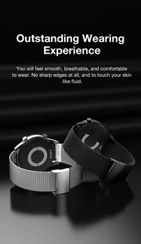 SANLEPUS Schimbare Rapidă Universal ochiurilor de Plasă din Oțel Inoxidabil Ceas Trupa Sport Inteligent Curea de Ceas Smartwatch Band (22 mm)