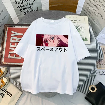 Harajuku Anime Japonez 02 imprimare tricou Unisex Manga Unisex Streetwear tricou Casual cu Maneci Scurte Supradimensionate T-shirt Doamnelor