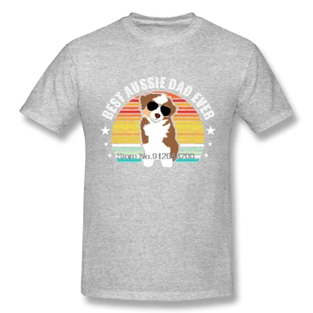 Cel Mai Bun Aussie Tata Ciobanesc Australian Labe De Câine Laba Catelus Rasa Pup Os Câini De Companie Tricou De Design Tricou Man T Shirt Femei