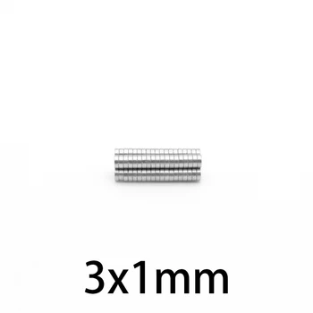 100~5000PCS 3x1mm Mini Rotunde Mici Magneți 3 mm*1 mm Magnet Neodim Dia 3x1 Permanenți NdFeB Super-Puternici Magneți Puternici 3*1 mm