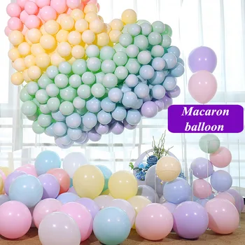 100buc/set Macaron Baloane Latex Petrecere de Ziua Adult Nunta Balon Ghirlanda Arc Kit Decoratiuni Copil de Dus Ballon