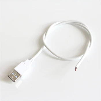 SMD 5730 5630 5050 3528 3014 2835 Singură Culoare Flexibil LED Strip lumină DIY USB Conectați Cablul de 50cm 100cm 2Pin Sârmă Conector USB