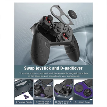 Controler de Joc fără fir Gamepad Joystick cu 4xProgrammable Înapoi Butoane pentru PS4 Elita/Slim/Pro Consola PC-ul de Sprijin