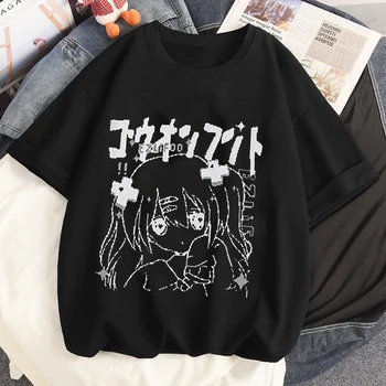 Femei T-shirt Lapte Dulce Print Short Sleeve T-shirt de Vară Anime Fată Dulce și Picant Tricouri Harajuku Vara y2k Haine Topuri