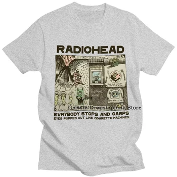 Vintage Radiohead T Camasa Barbati Moda Topuri de Bumbac Tee Copii Hip Hop Tricou Baiat Teeshirt Arctic Monkeys Vară pentru Bărbați T-shirt Album