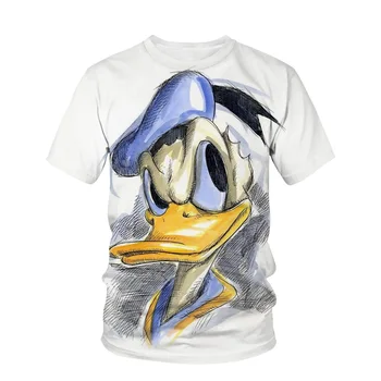 Disney Donald Duck 3D Imprimate T-Shirt de Moda Casual, de Stradă, Toate-meci de T-Shirt de Vânzare Fierbinte Nou