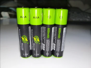 ZNTER 1BUC Mirco USB Reîncărcabile AAA Baterie de 1,5 V 600mAh Baterie Litiu-Ion de Control de la Distanță Jucărie Baterie Litiu-Polimer Baterie