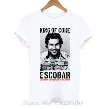 Regele De coca-Cola Pablo Escobar Narcos Barbati Tricou Hip Hop Camisetas Tricou JOAQUIN EL CHAPO GUZMAN Iarbă Plus Dimensiune