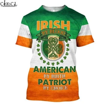 HX cele mai Noi Populară Irlandeză St. Patrick Day Bărbați Femei T Shirt de Imprimare 3D Moda Harajuku Casual Sălbatice Pulover Topuri Picătură de Transport maritim 0