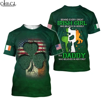 HX cele mai Noi Populară Irlandeză St. Patrick Day Bărbați Femei T Shirt de Imprimare 3D Moda Harajuku Casual Sălbatice Pulover Topuri Picătură de Transport maritim 2