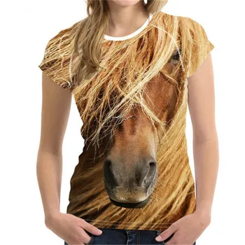 2021 vara cool 3D imprimate model de cal T-shirt pentru bărbați și femei noutate cu mânecă scurtă sport casual moda all-meci clothi