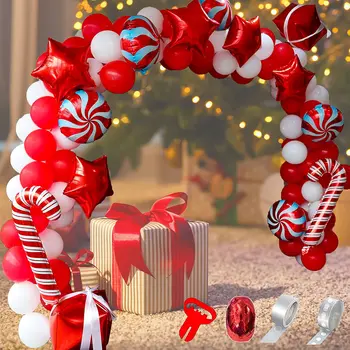 Crăciun fericit Balon Arc Ghirlanda Kit Verde Roșu Moș Crăciun Baloane pentru crăciun Crăciun Petrecere de Anul Nou Decoratiuni Consumabile
