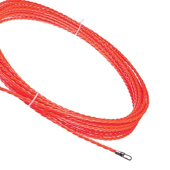 Roșu Cablu Tragator Pește Bandă 4mm 10M-50M fibra de sticla Tambur Împinge Tragator Cablu Conductă de Telecomunicații Electrice Fir Perete Conductă Instrument