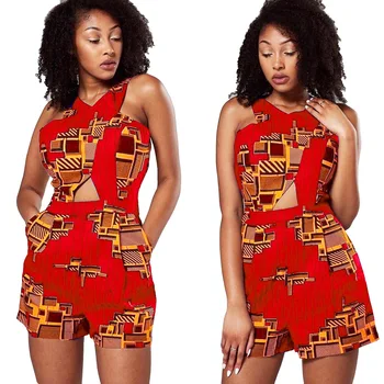 Africa de Haine pentru Femei de Vară 2021 Sexy Femei din Africa de Imprimare Salopeta Femei din Africa de Îmbrăcăminte